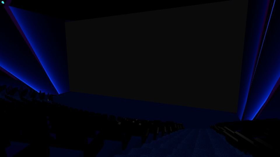 Movie Theater  VR Low-poly 3D model_0
