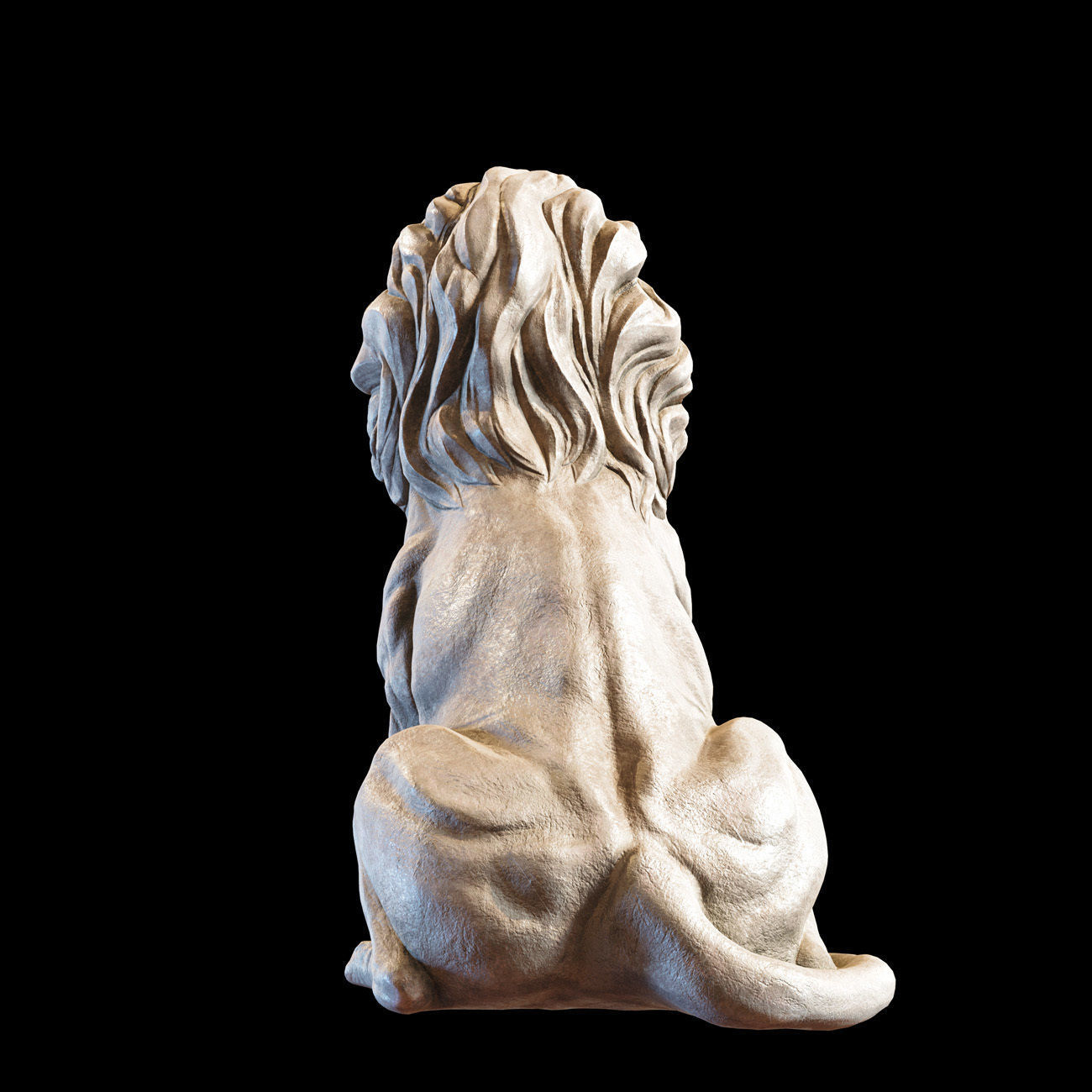 Lion Sculpture 3d print model 2 in 1 3D print model_35