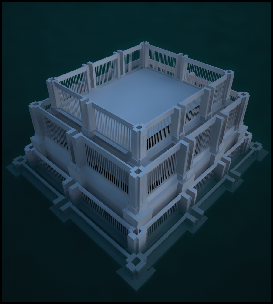 Historic Fountain 3D model_1