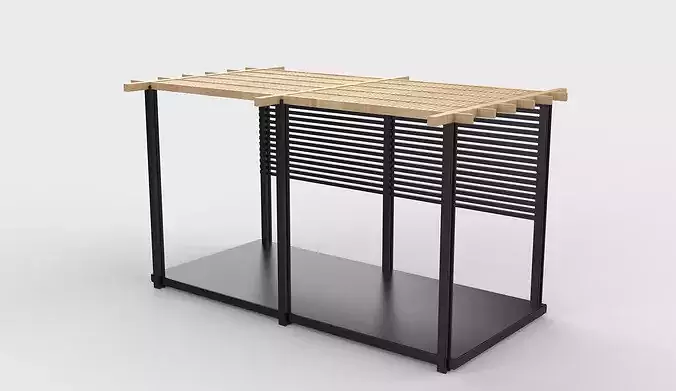 Pergola 02 3D model 3