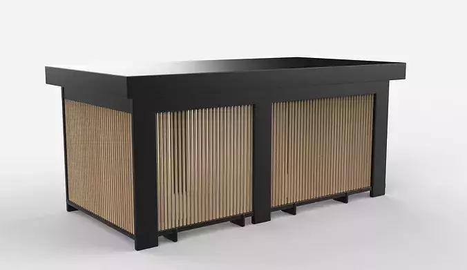 Native Pergola 03 3D model 3