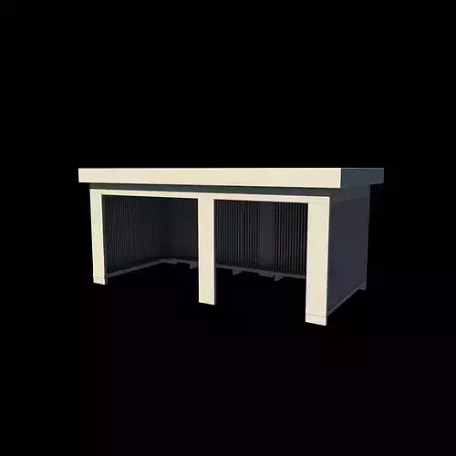 Native Pergola 03 3D model 6