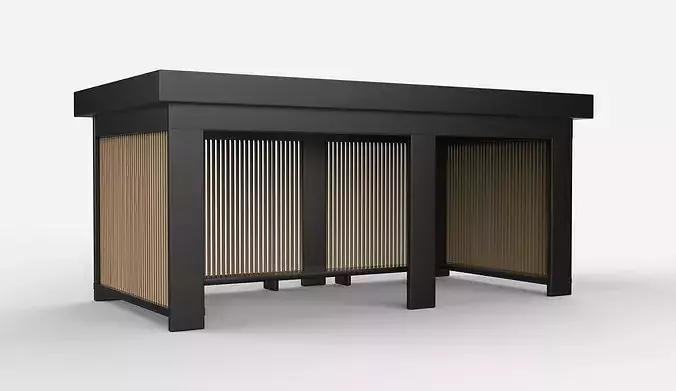 Native Pergola 03 3D model