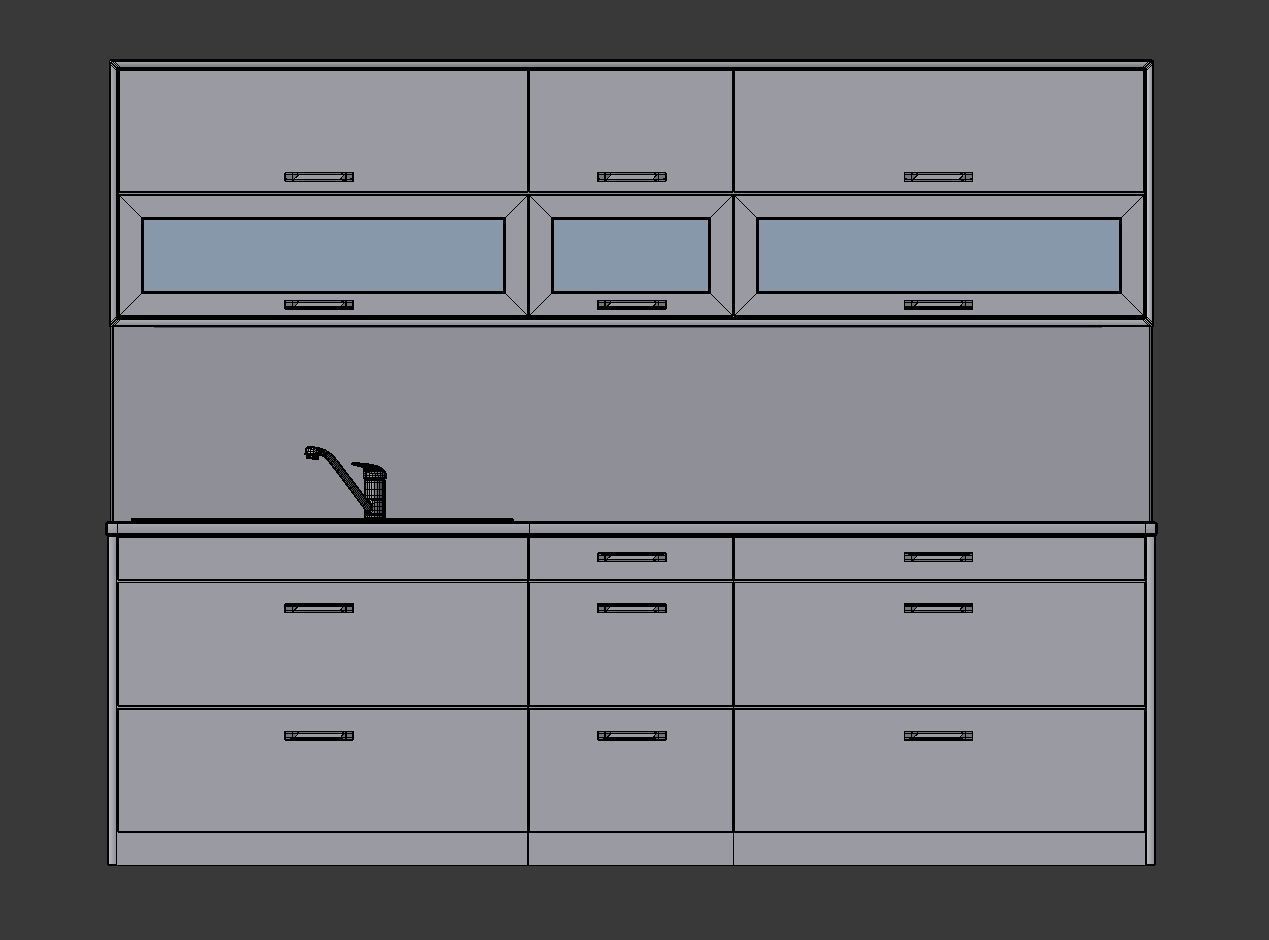 Kitchen Alexa - Small Kitchen Panel -Plus GIFT 3D model_14