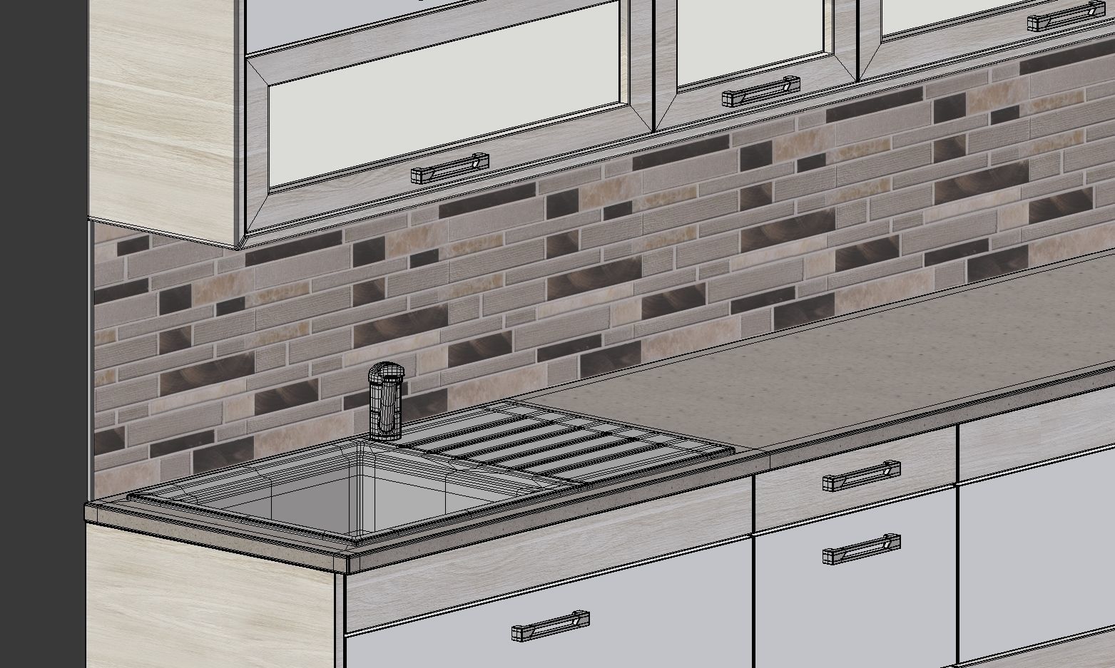 Kitchen Alexa - Small Kitchen Panel -Plus GIFT 3D model_8