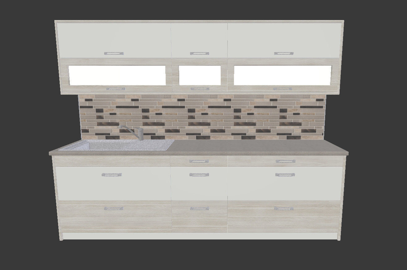 Kitchen Alexa - Small Kitchen Panel -Plus GIFT 3D model_5