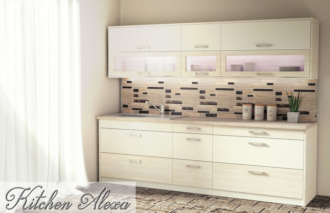 Kitchen Alexa - Small Kitchen Panel  -Plus GIFT 3D model