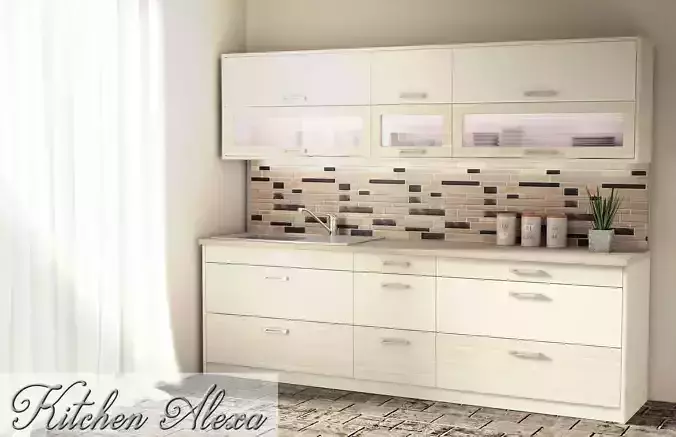Kitchen Alexa - Small Kitchen Panel  -Plus GIFT 3D model