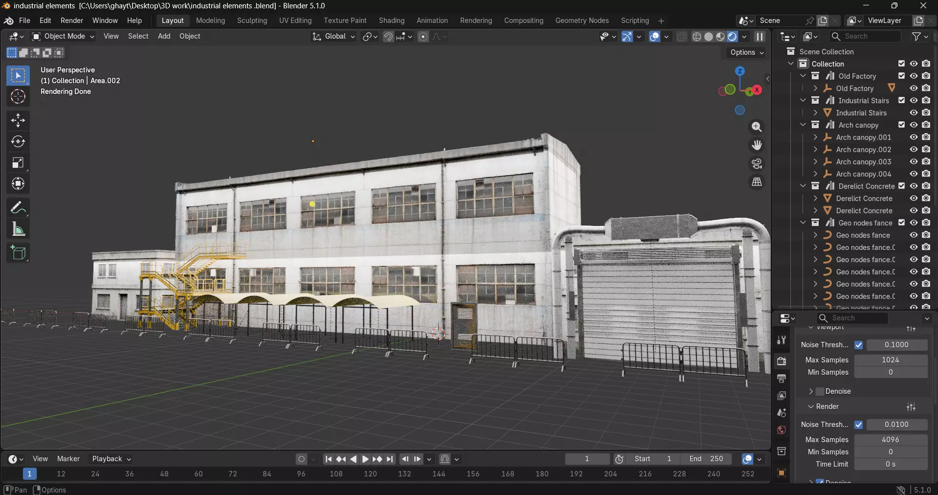 A collection for industrial elements Free 3D model