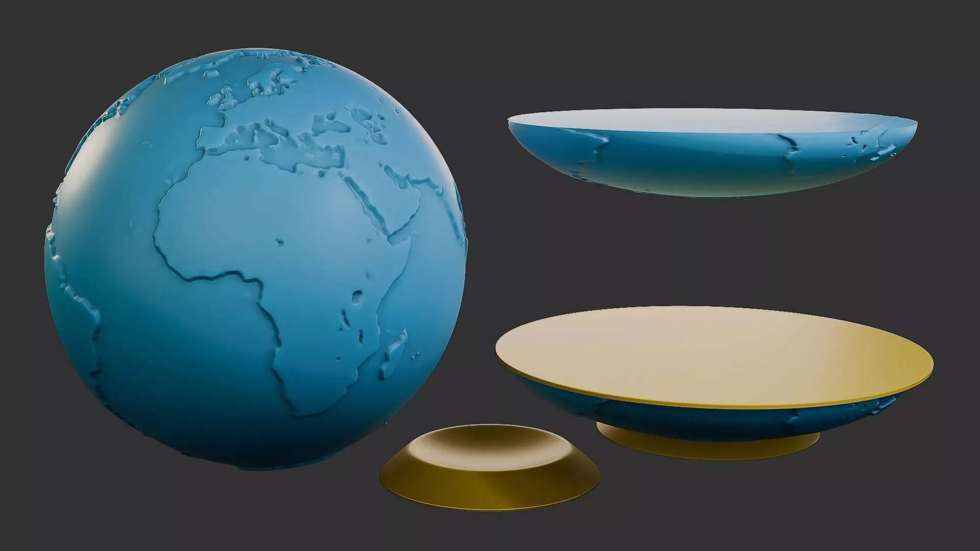 Earth STL 3D print model