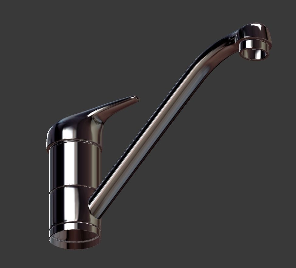 Kitchen Mixer Tap 3D model_3
