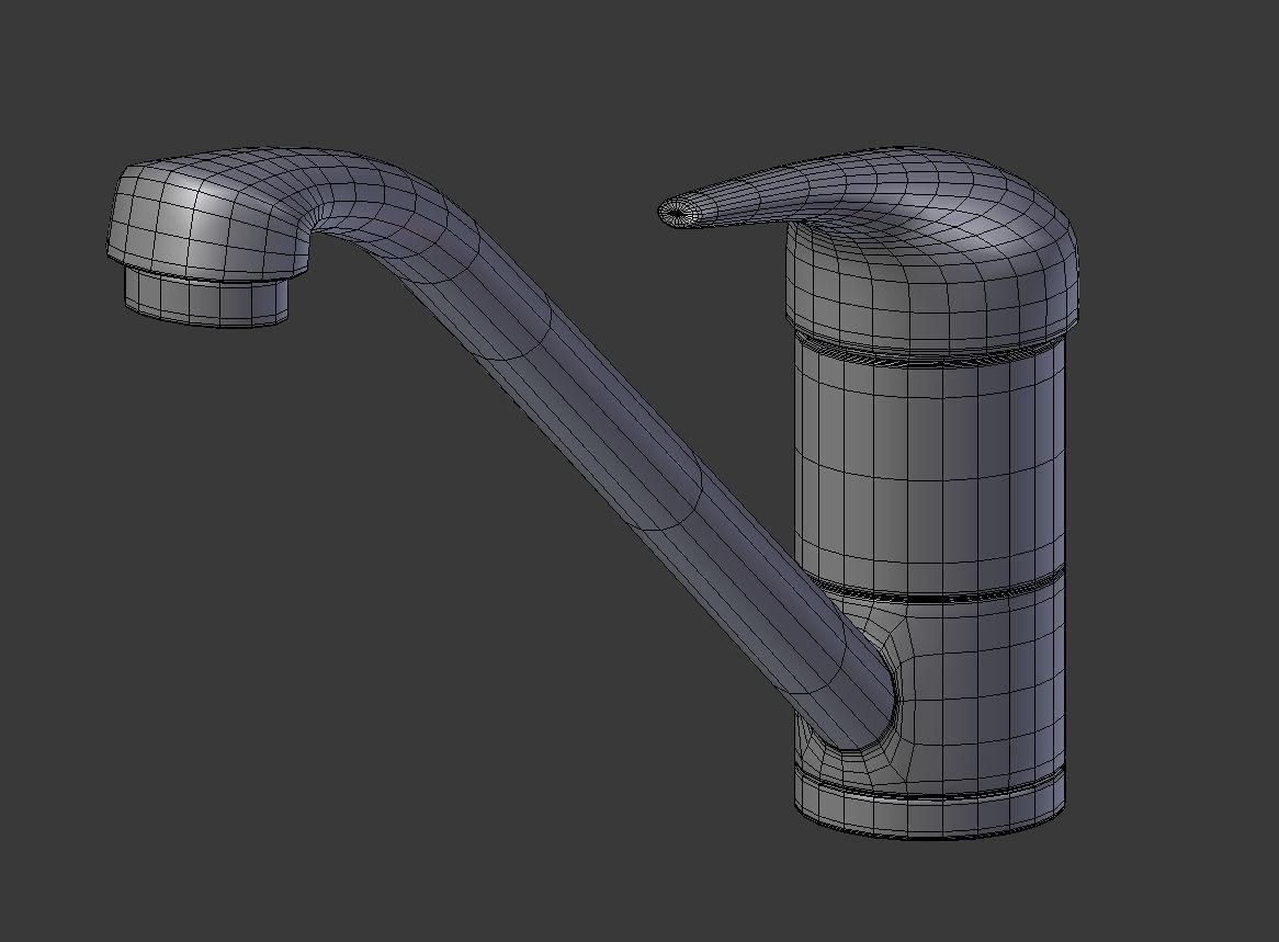 Kitchen Mixer Tap 3D model_7