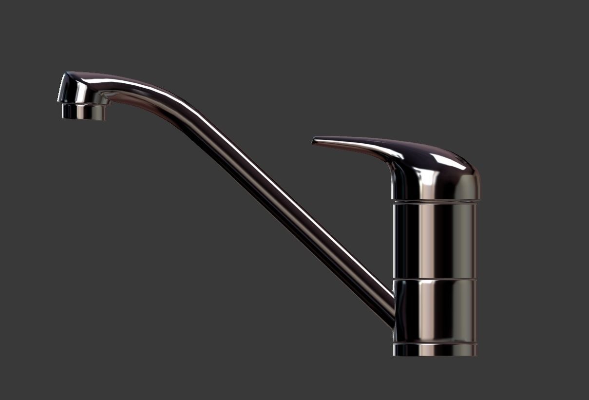 Kitchen Mixer Tap 3D model_4