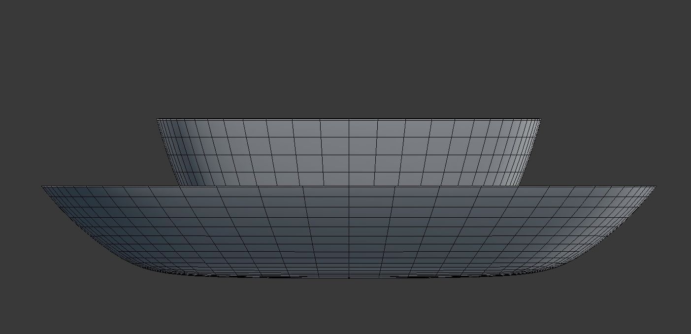 Square Plate Set 3D model_7