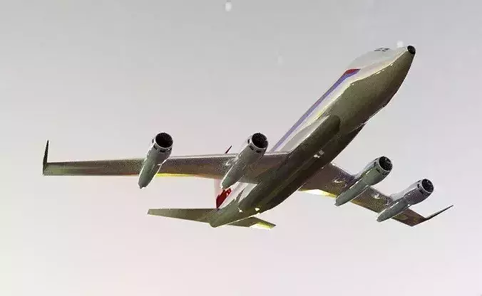 707-020B Style Quad Jetliner - Custom 1950s Plane