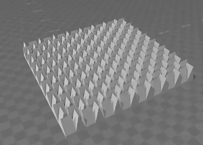 Acoustic insulation panel 3D print model