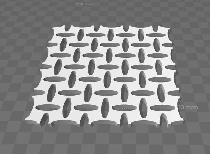 Wire mesh - bar 3D print model