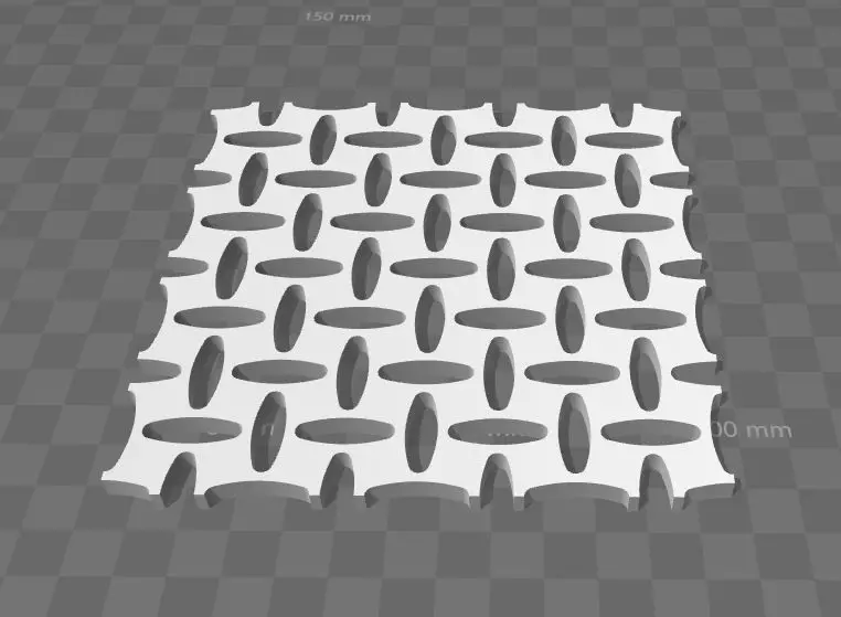 Wire mesh - bar 3D print model_0