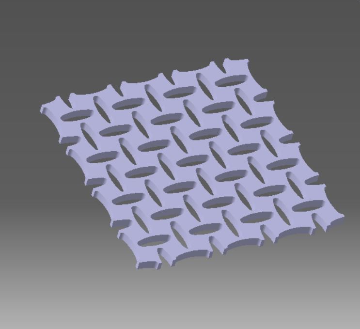 Wire mesh - bar 3D print model_2