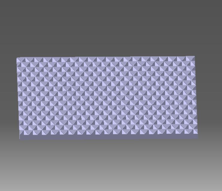 reflector tile with squares 3D print model_2