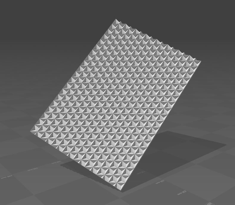 reflector tile with squares 3D print model_1