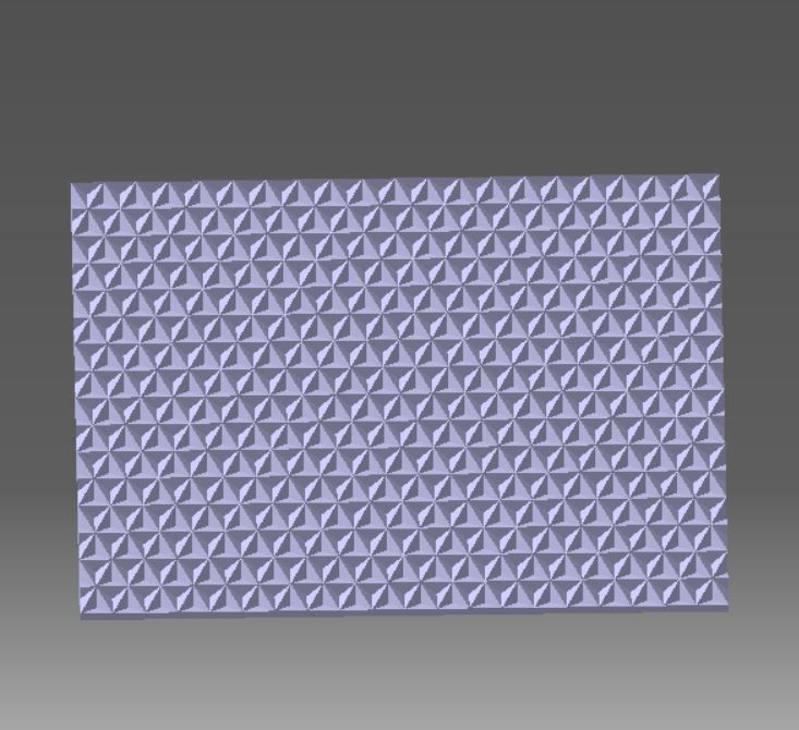 reflector tile with squares 3D print model_3