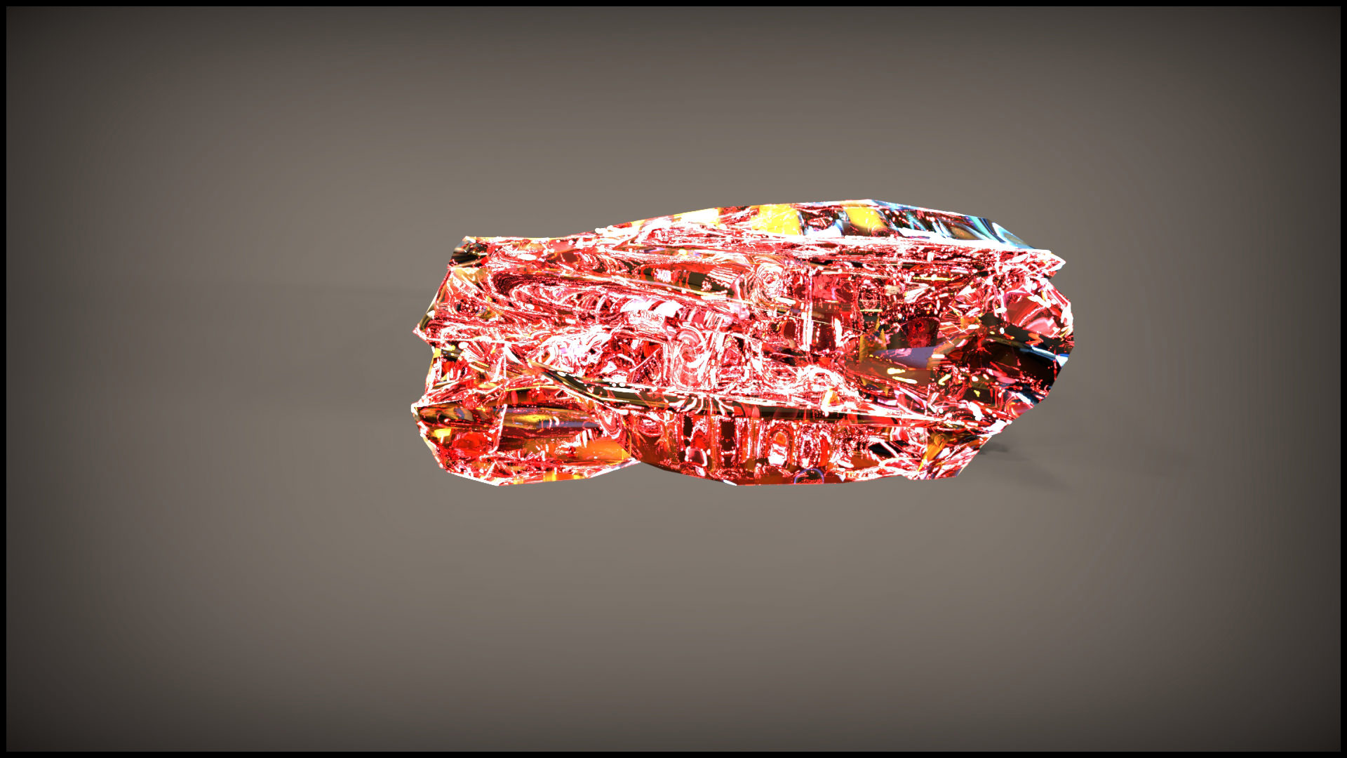 Red Landscape 3D model_1