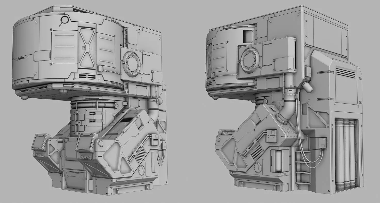 Sci-Fi element 3 3D model_0
