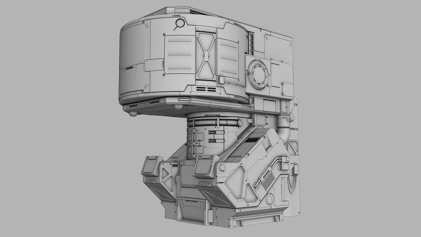 Sci-Fi element 3 3D model_2