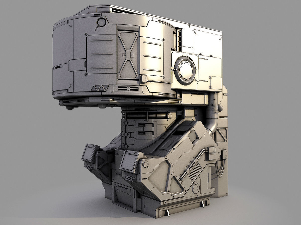 Sci-Fi element 3 3D model_1