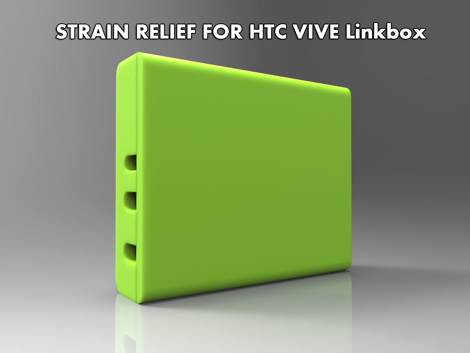 HTC VIVE Linkbox Strain relief  3D print model_2