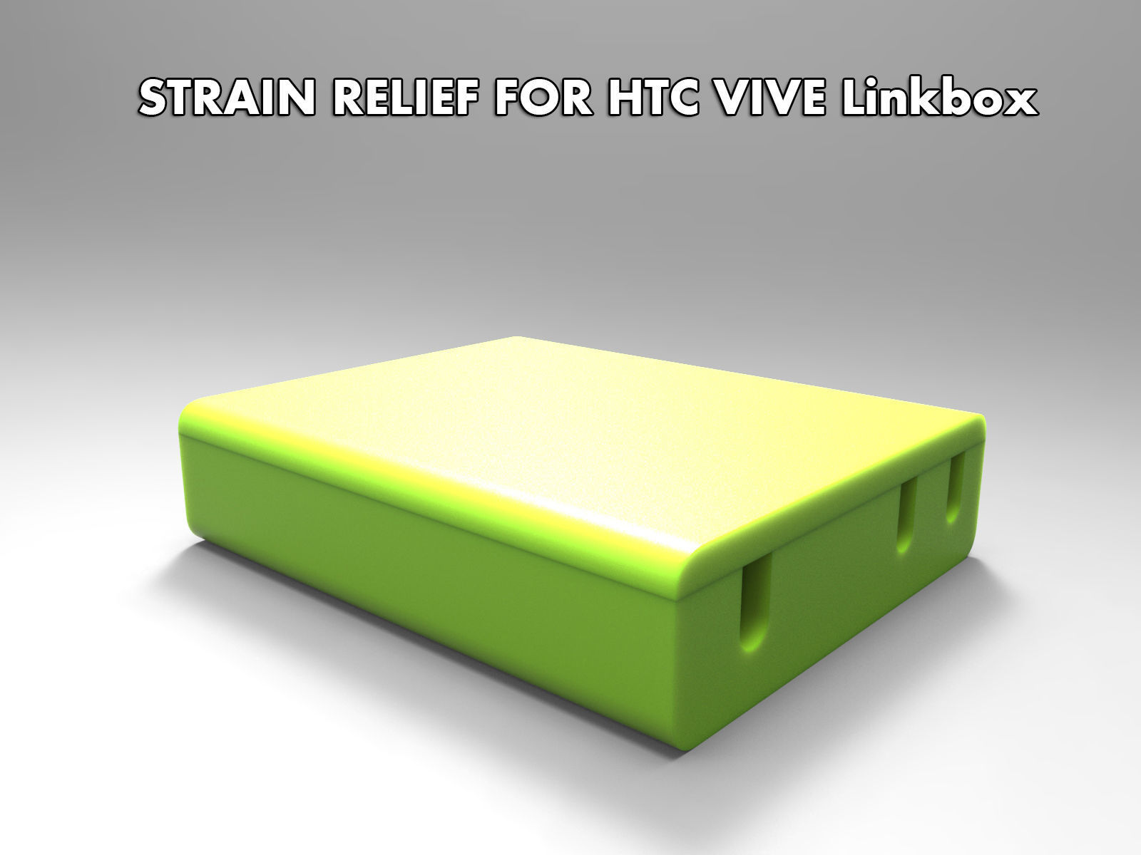 HTC VIVE Linkbox Strain relief  3D print model_3