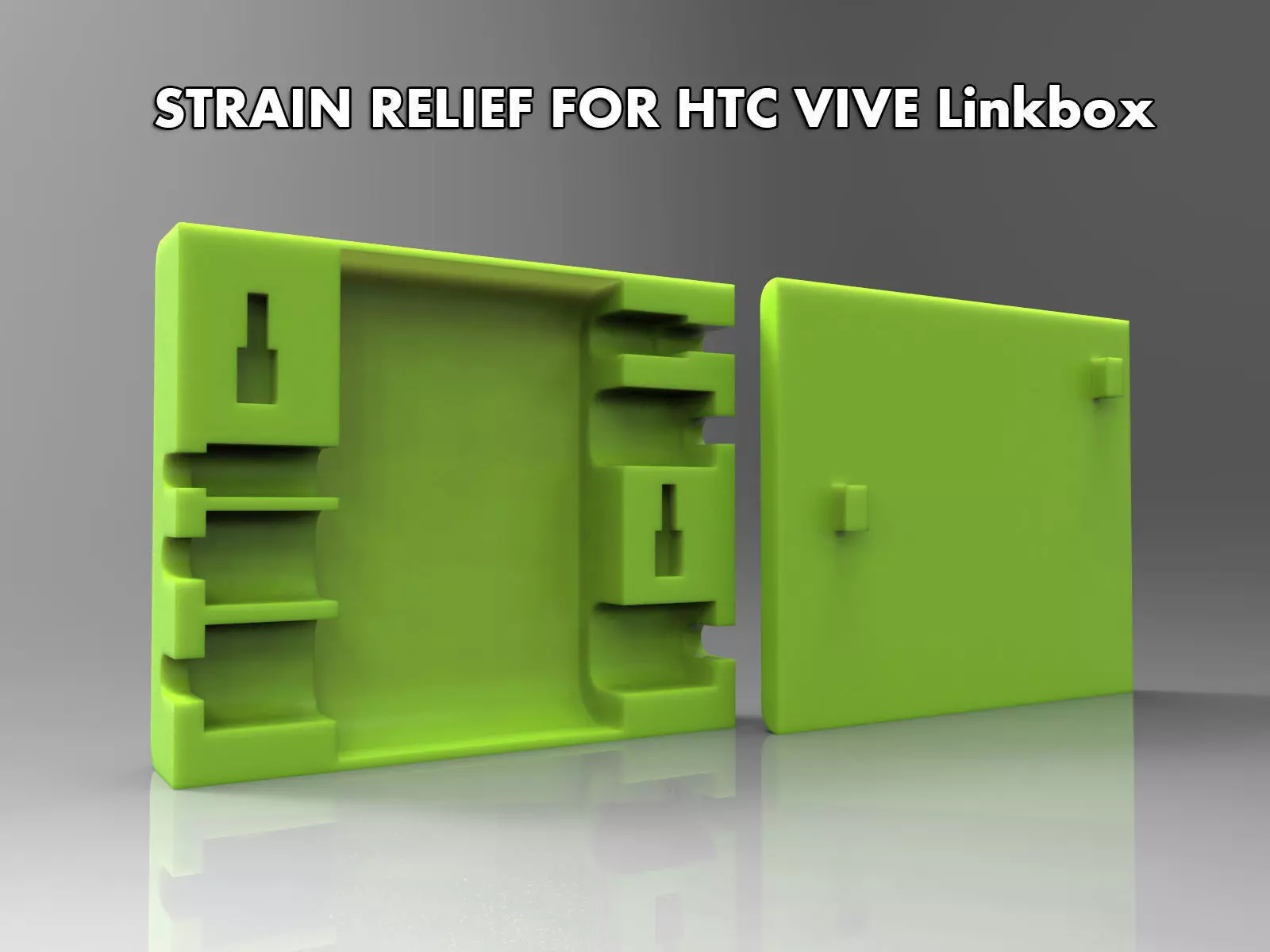 HTC VIVE Linkbox Strain relief  3D print model_0
