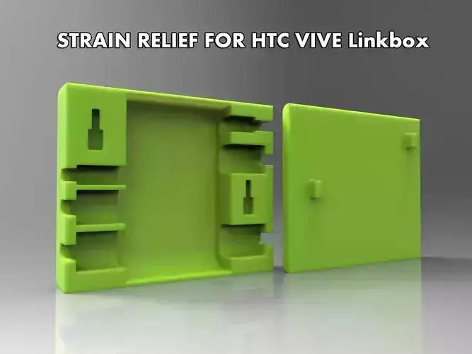 HTC VIVE Linkbox Strain relief  3D print model