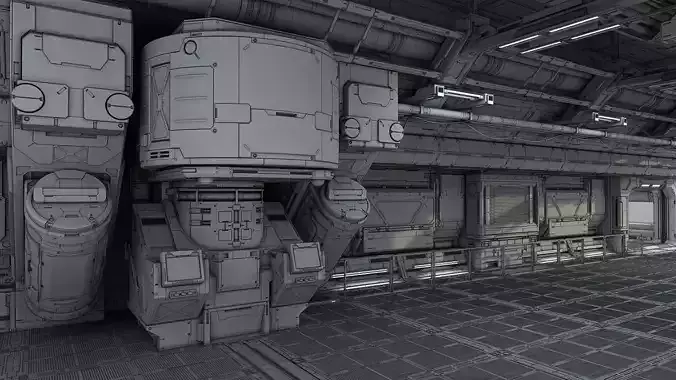 Sci-Fi hall builder FULL PACK edition and bonus 3D model