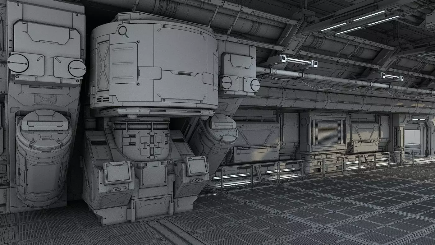 Sci-Fi hall builder FULL PACK edition and bonus 3D model