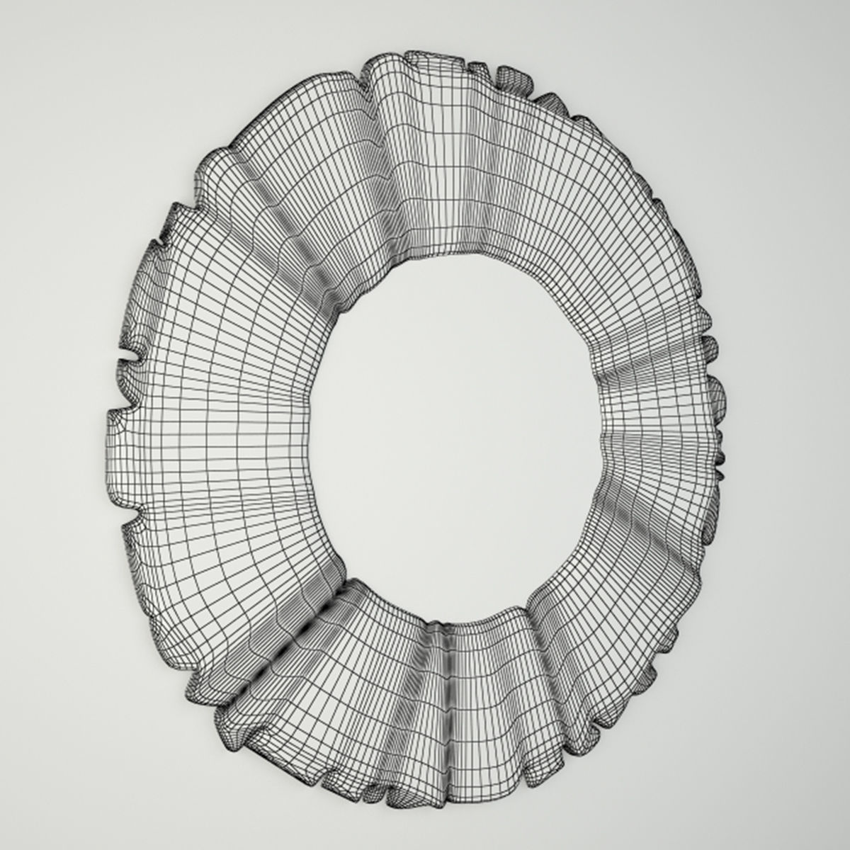 Driftwood Mirror 3D model_4