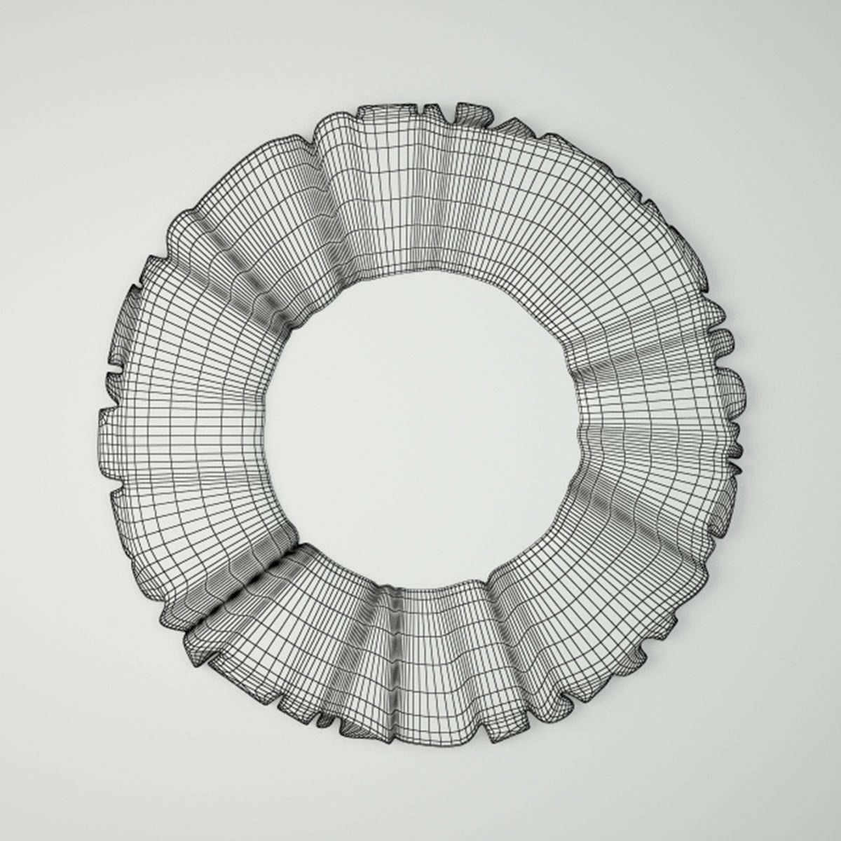 Driftwood Mirror 3D model_2