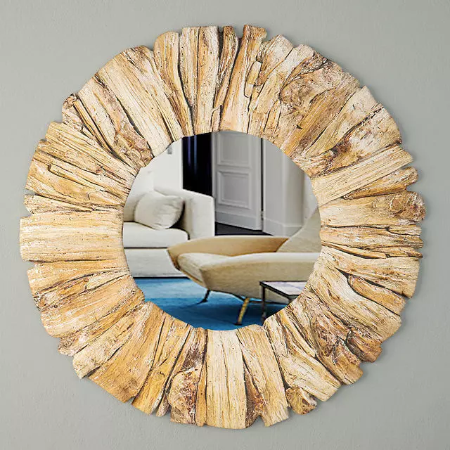 Driftwood Mirror 3D model_0