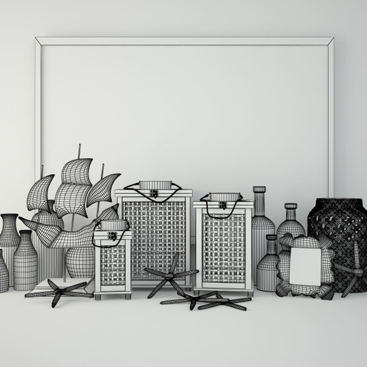 Marine Decoration 3D model_2