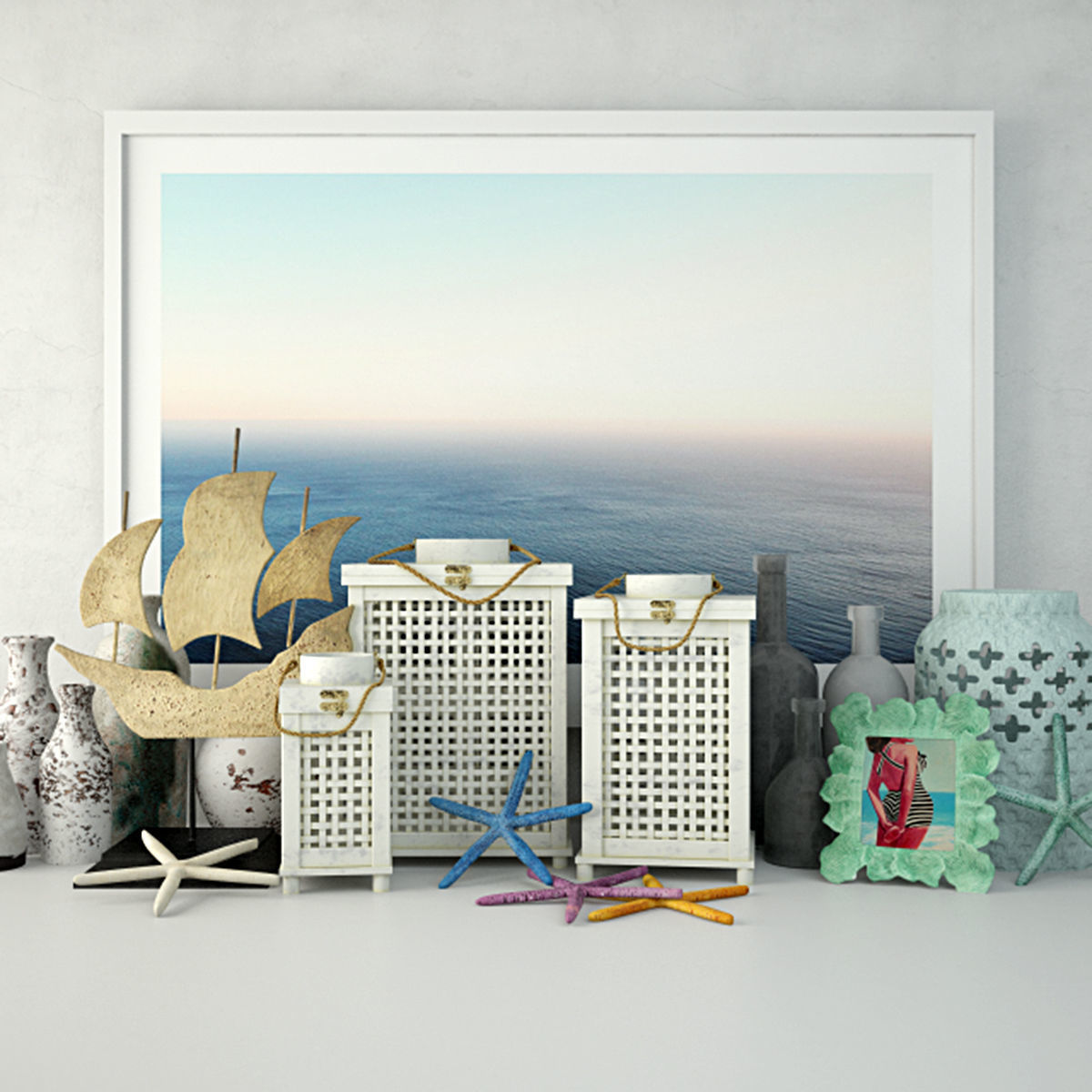 Marine Decoration 3D model_1