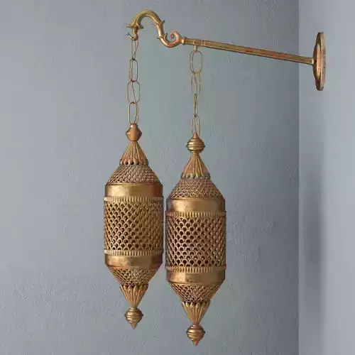Moroccan Double Lantern Sconce