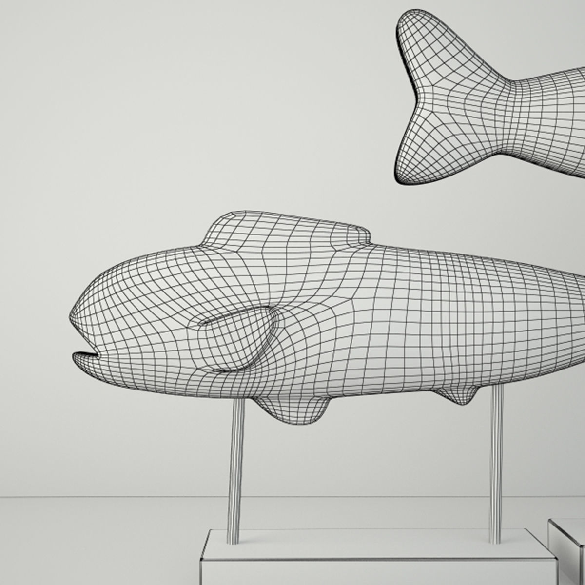 Ocean Fish Figure Set 3D model_4