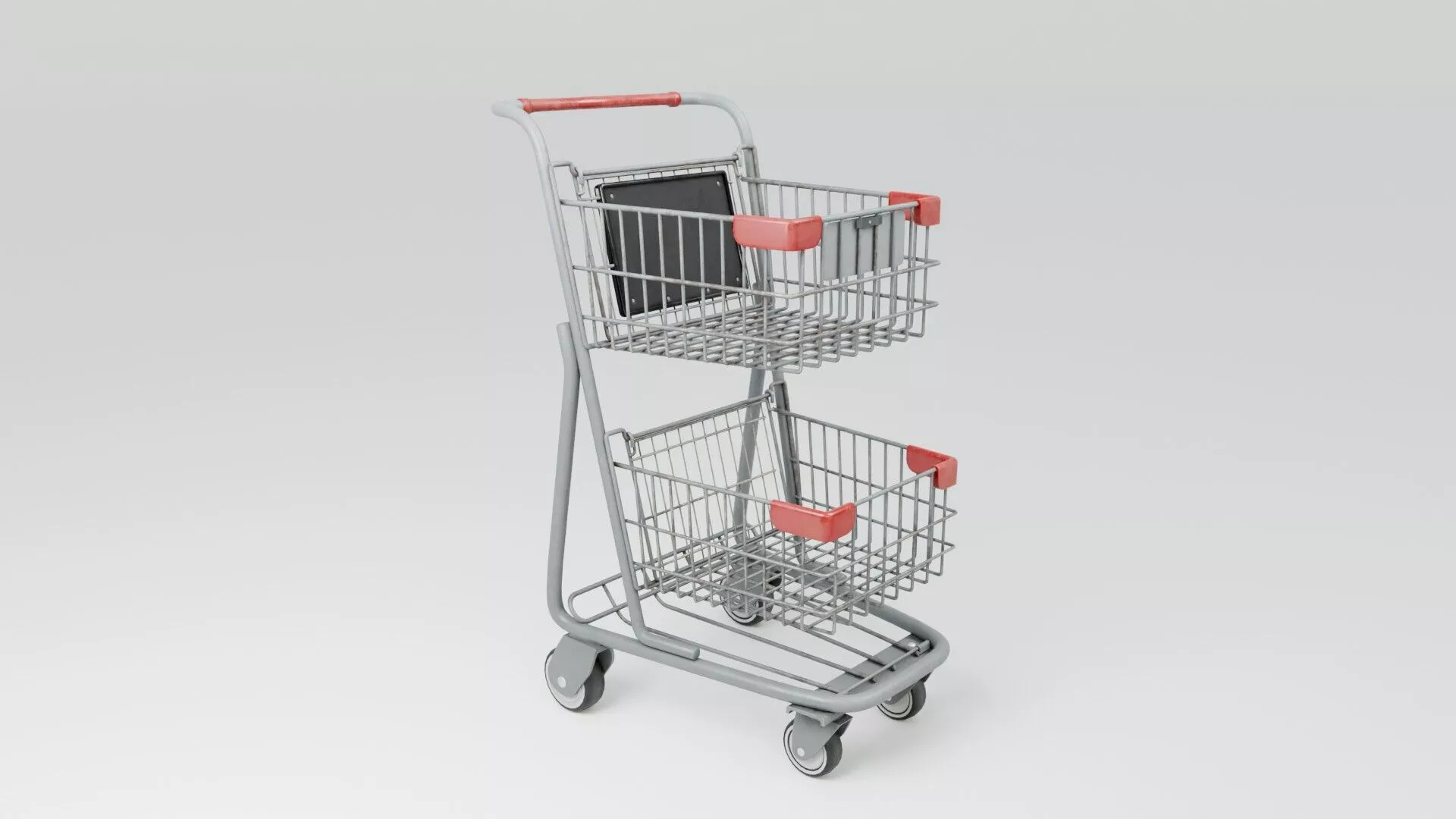 Grocery Cart Small Low-poly 3D model