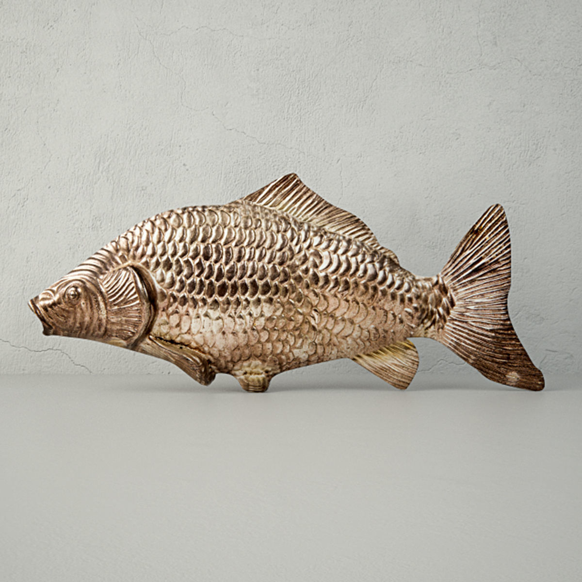 Silvered Fish Decoration 3D model_1