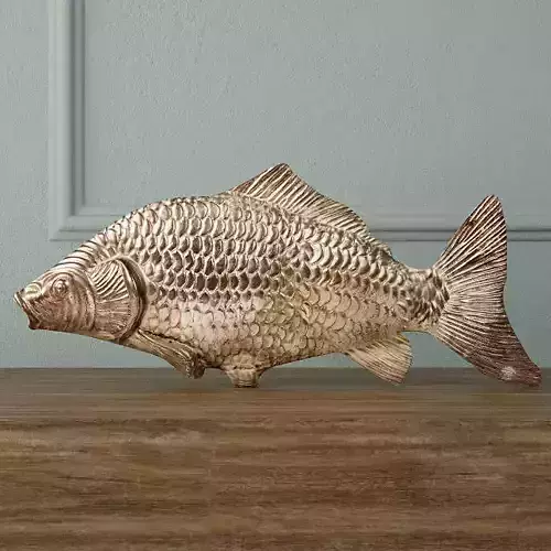 Silvered Fish Decoration
