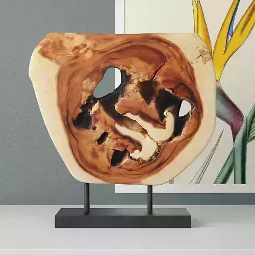 Wooden Decoration on Stand