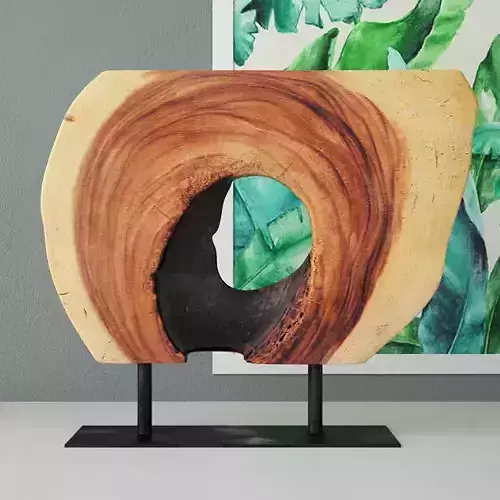 Wooden Decoration on Stand