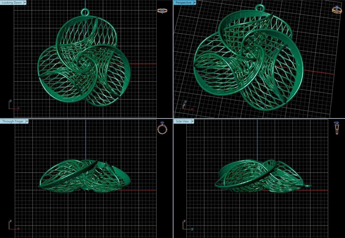 Pendant ultra vision  HSFZ-X 004-P 3D print model_2