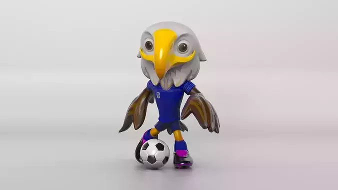 Clutch - FIFA 2026 World Cup Mascot Rigged